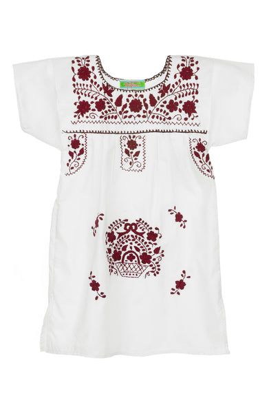 Puebla Girls Sleeved Dress - Collegiate ...